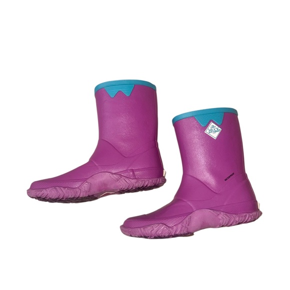 NEW NWT MUCK Forager pink BOOTS youth girls waterproof shoes size 5 - Picture 10 of 12